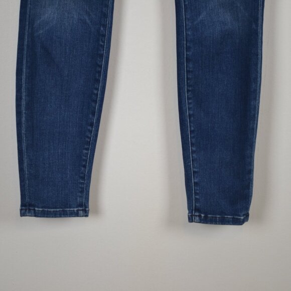 AYR The Chiller Skinny Ankle Stretch High Rise Womens 27/28 Blue 5 Pocket Jeans - Picture 3 of 9